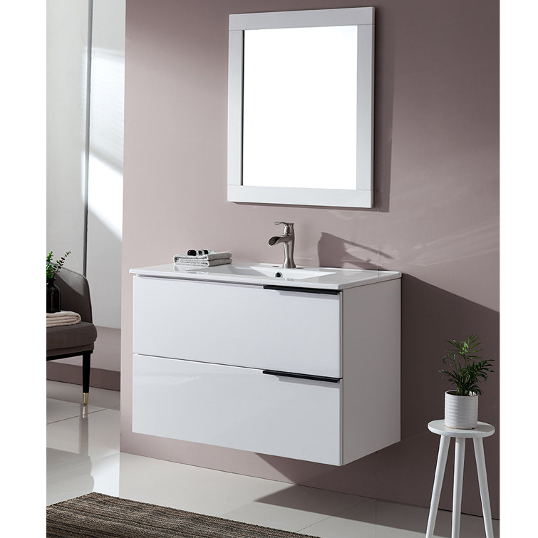 Latitude Run® 36" Wallmounted Single Bathroom Vanity Set Wayfair